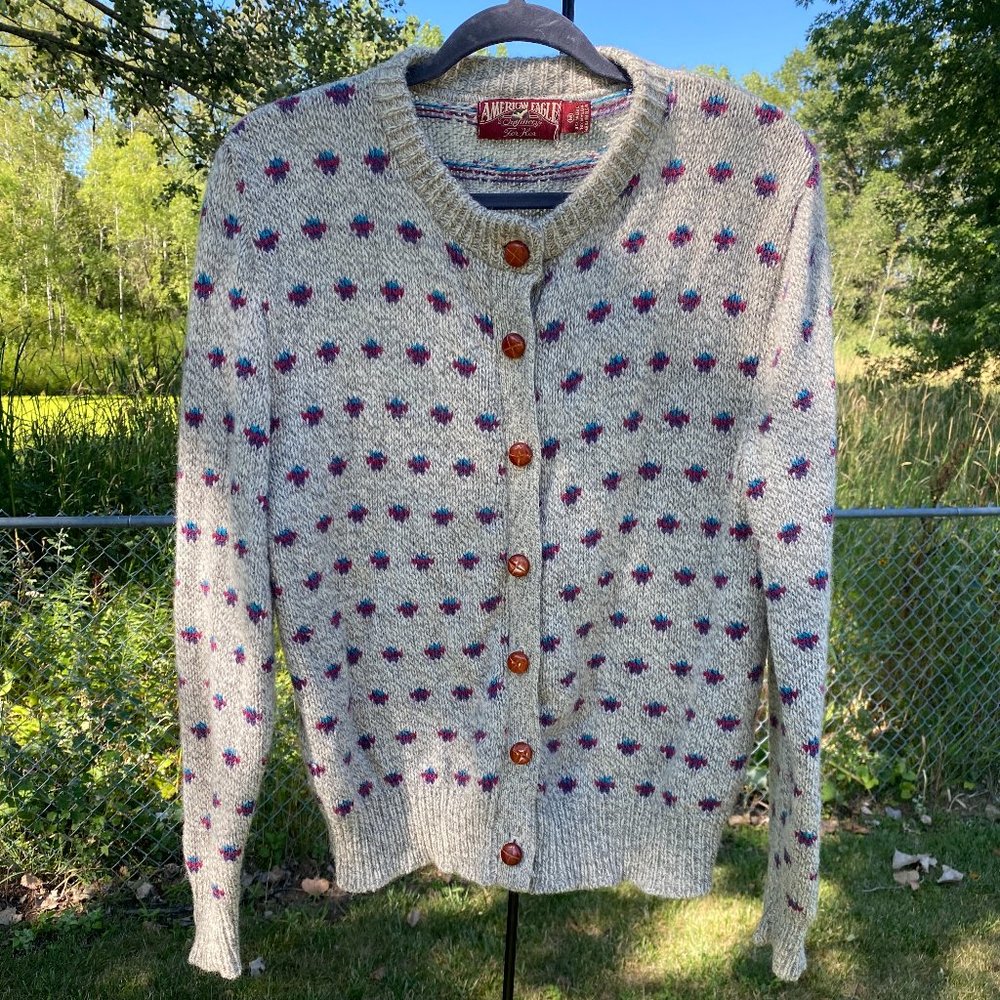 Vintage American Eagle Outfitters Wool -blend Cardigan